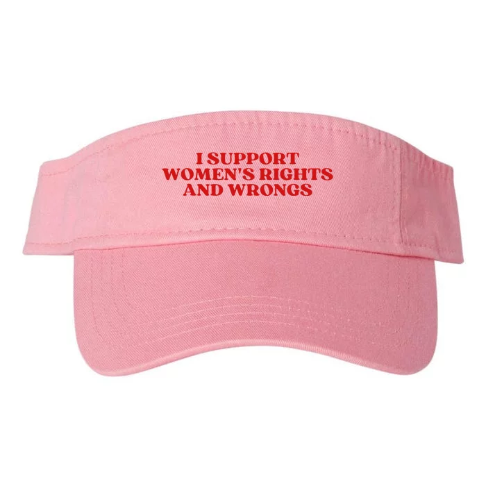 I Support Rights And Wrongs Aesthetic Valucap Bio-Washed Visor