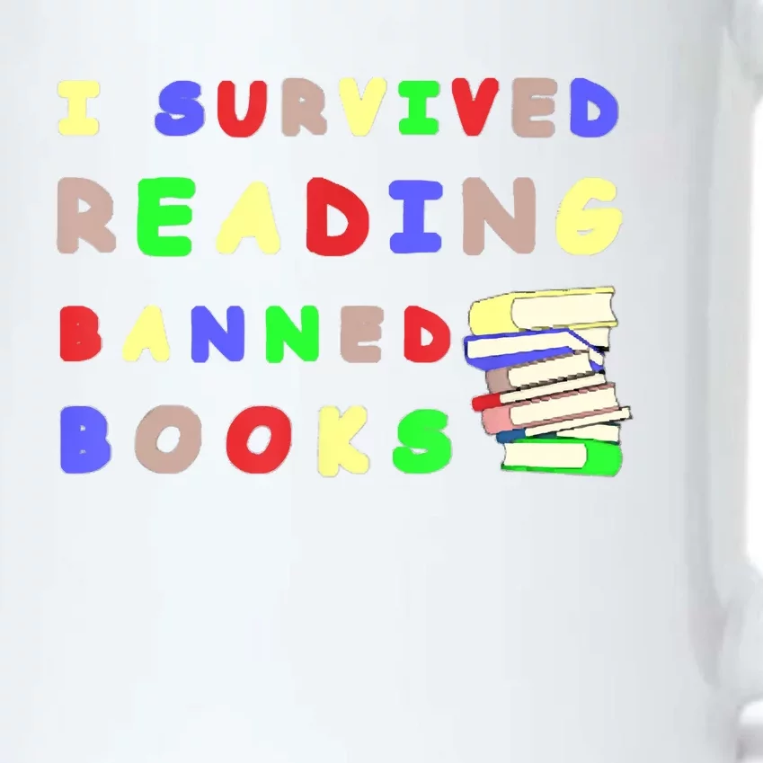 I Survived Reading Banned Books Teacher Librarian Bookworm Black Color Changing Mug