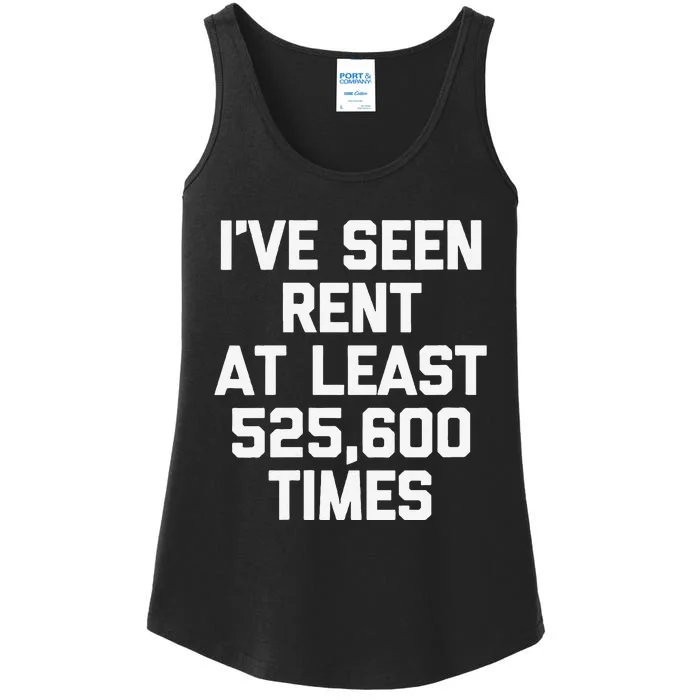 IVe Seen Rent At Least 525600 Times Funny Musical Theatre Ladies Essential Tank