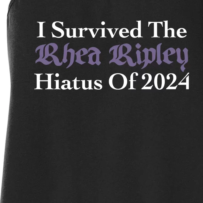 I Survived R.H.E.A R.I.P.L.E.Y Hiatus Of 2024 Women's Racerback Tank