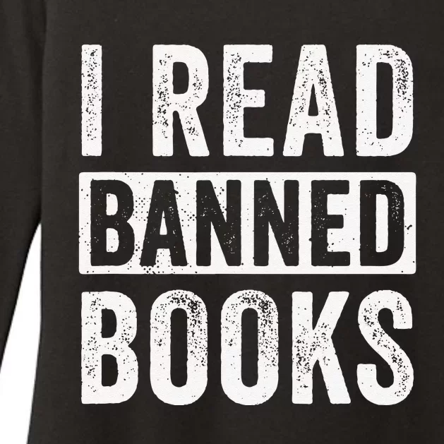 I Survived Reading Banned Books Book Lover Bookaholic Womens CVC Long Sleeve Shirt