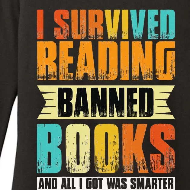 I Survived Reading Banned Books And All I Got Was Smarter Womens CVC Long Sleeve Shirt