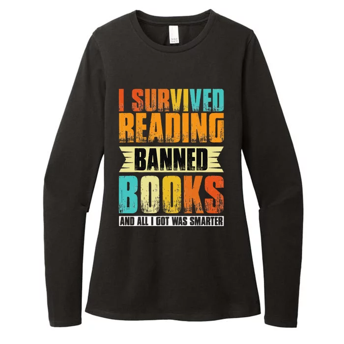 I Survived Reading Banned Books And All I Got Was Smarter Womens CVC Long Sleeve Shirt