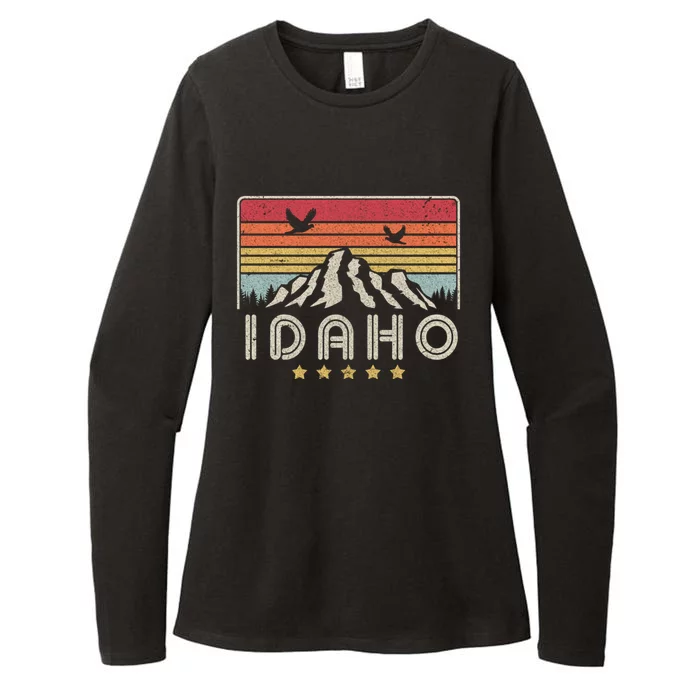 Idaho Shirt. Retro Style ID, USA Womens CVC Long Sleeve Shirt