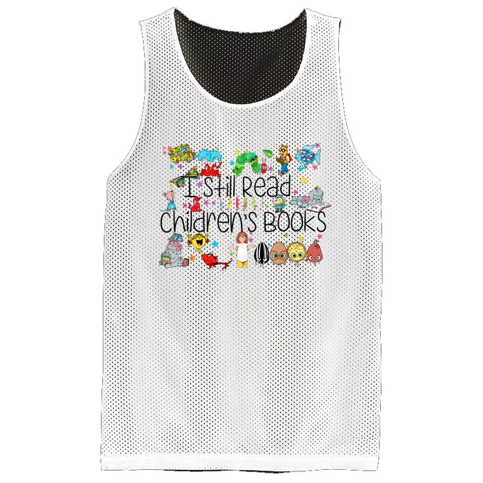 I Still Read Childrens Books Its A Good Day To Read A Book Mesh Reversible Basketball Jersey Tank