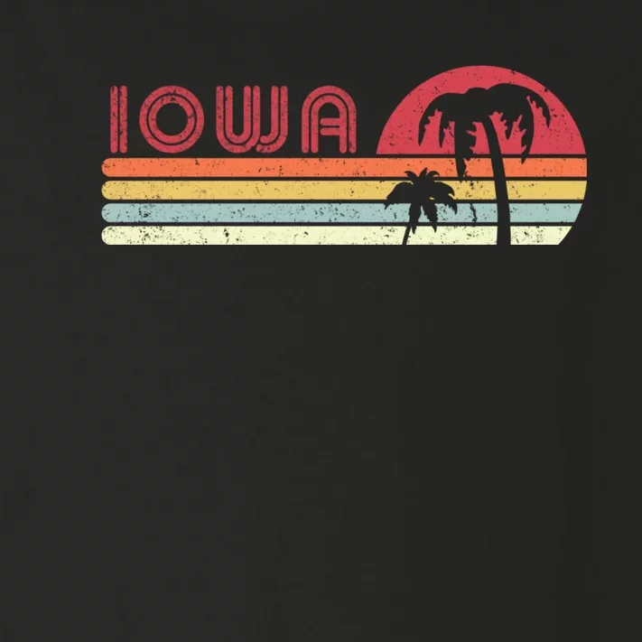 Iowa Shirt. Retro Style IA, USA Toddler Long Sleeve Shirt