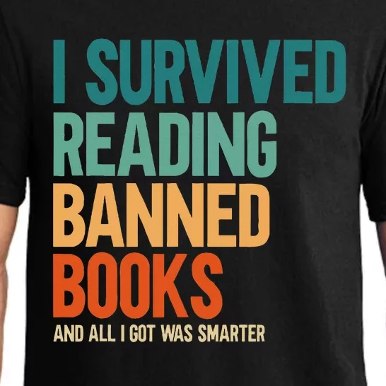 I Survived Reading Banned Books Book Lover Bookaholic Pajama Set