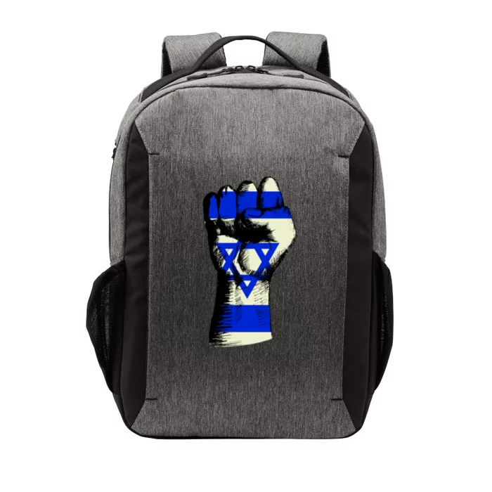 Israel Flag Fist Vector Backpack