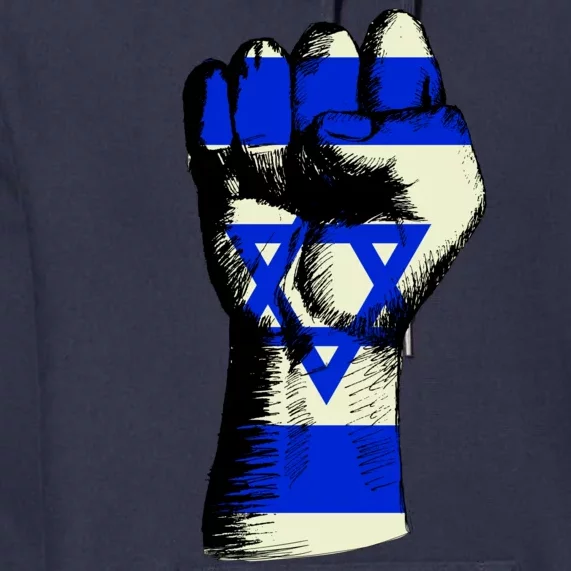 Israel Flag Fist Premium Hoodie