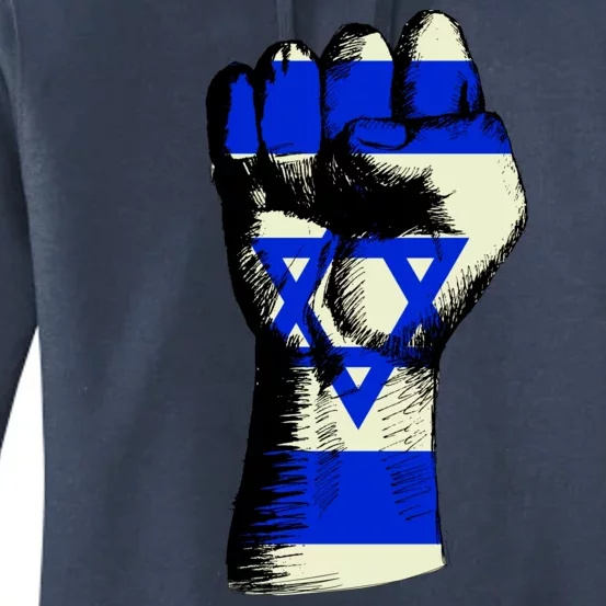 Israel Flag Fist Women's Pullover Hoodie