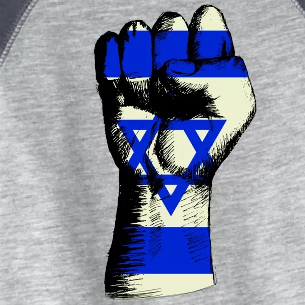 Israel Flag Fist Toddler Fine Jersey T-Shirt