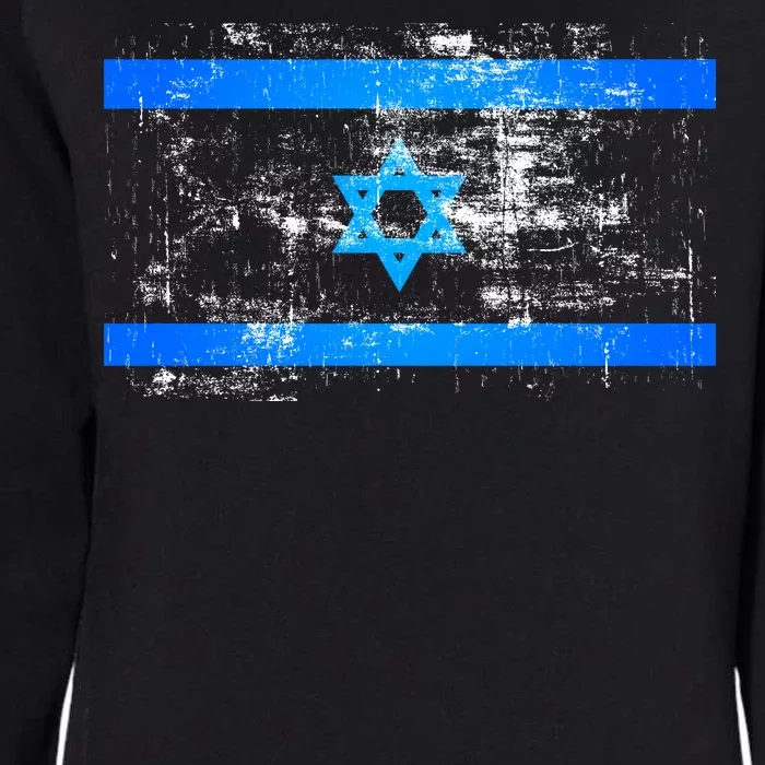 Israel Vintage Flag Womens California Wash Sweatshirt