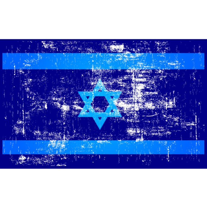 Israel Vintage Flag Bumper Sticker