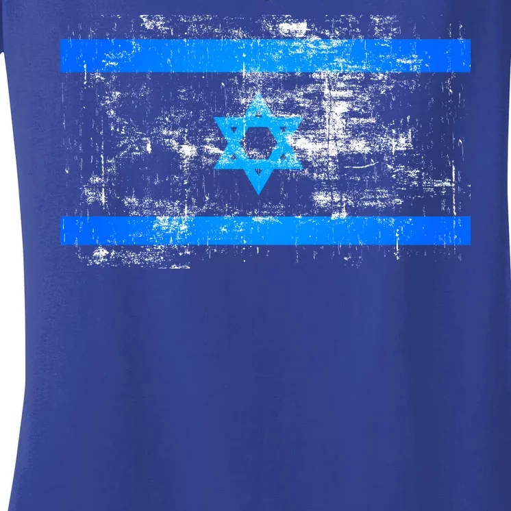 Israel Vintage Flag Women's V-Neck T-Shirt