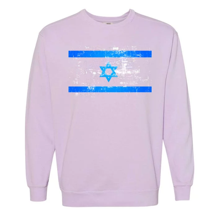 Israel Vintage Flag Garment-Dyed Sweatshirt