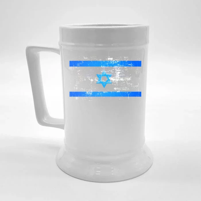 Israel Vintage Flag Front & Back Beer Stein