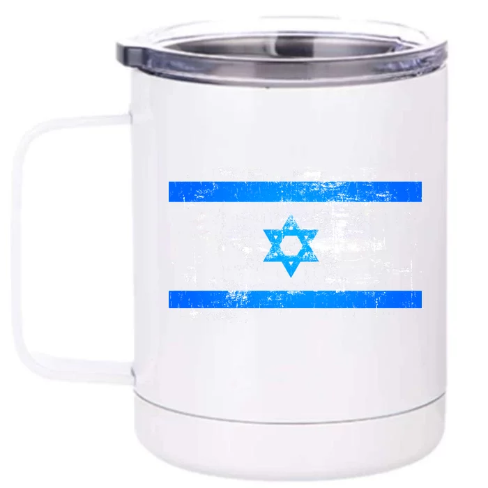 Israel Vintage Flag Front & Back 12oz Stainless Steel Tumbler Cup