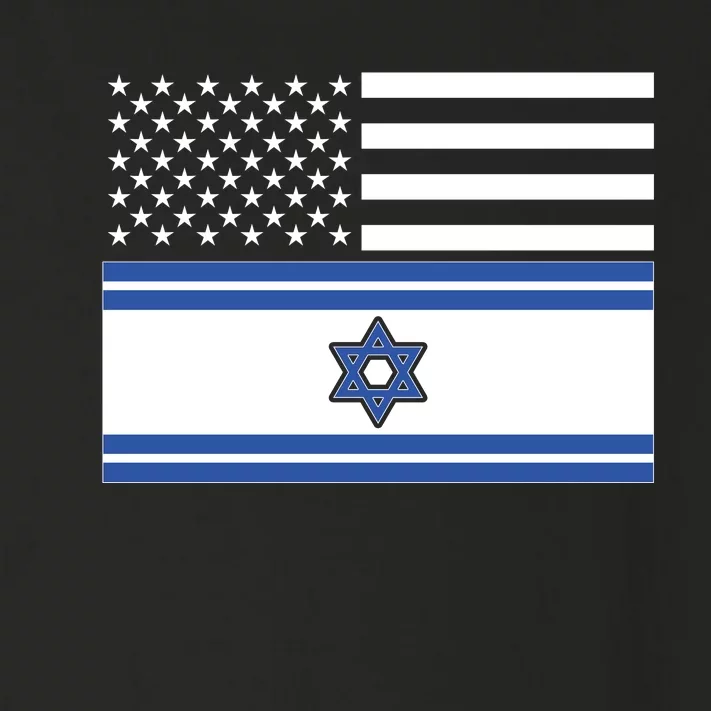 Israeli American Flag Toddler Long Sleeve Shirt