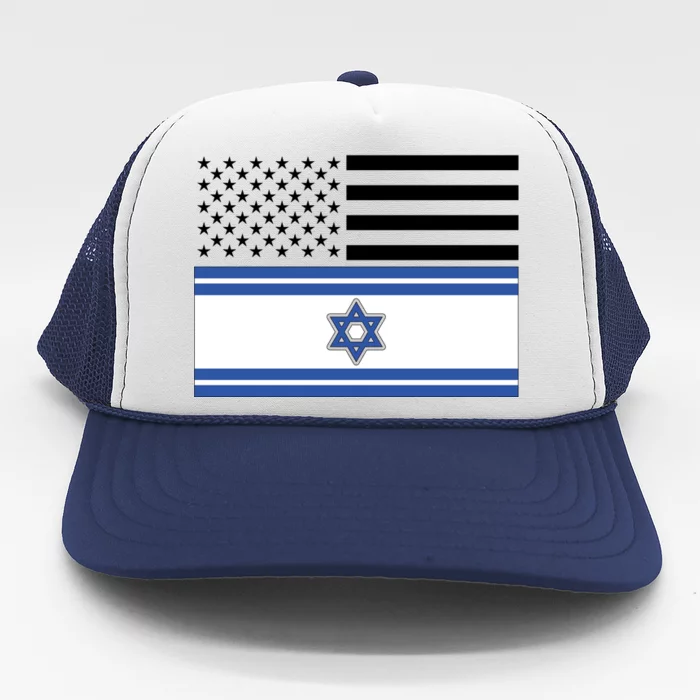 Israeli American Flag Trucker Hat