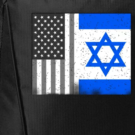 Israeli American Flag Pride Israel USA City Backpack