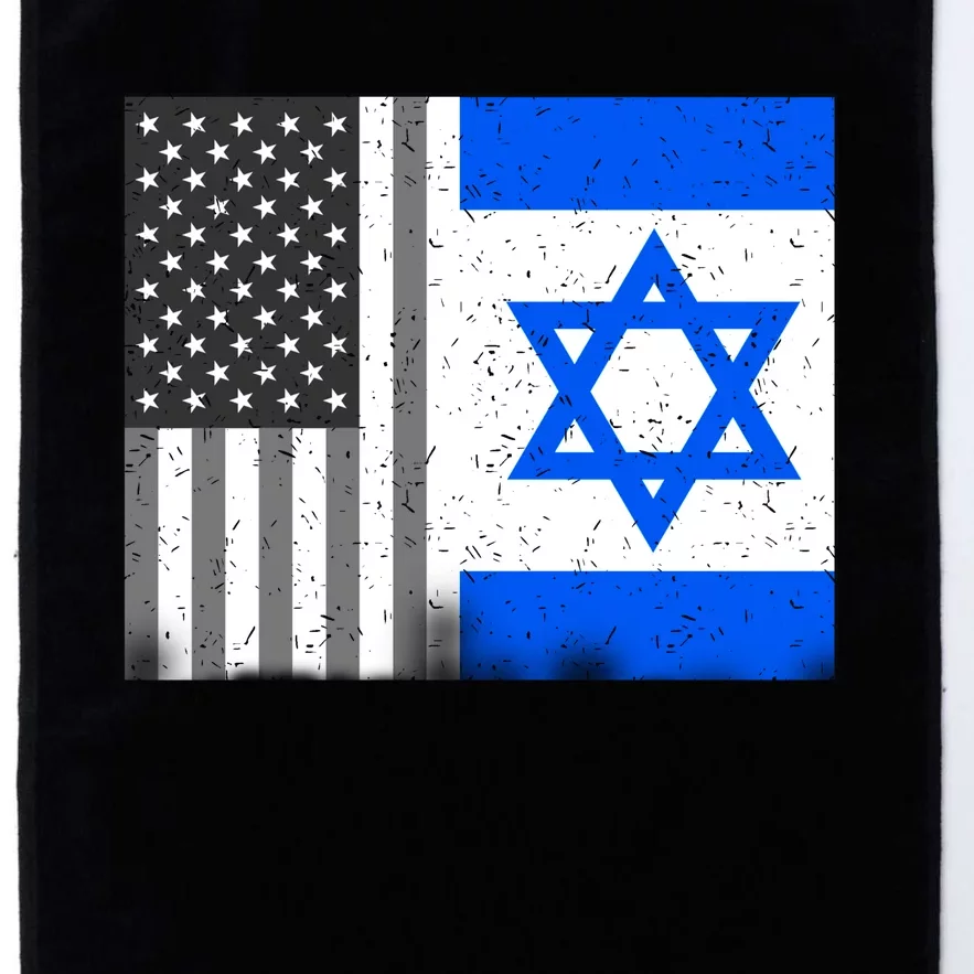 Israeli American Flag Pride Israel USA Platinum Collection Golf Towel