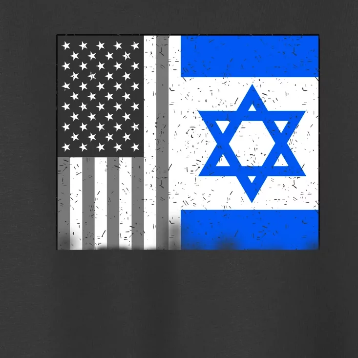 Israeli American Flag Pride Israel USA Toddler T-Shirt