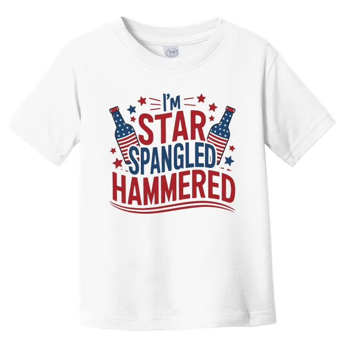 IM Star Spangled Hammered Funny 4th Of July Toddler T-Shirt