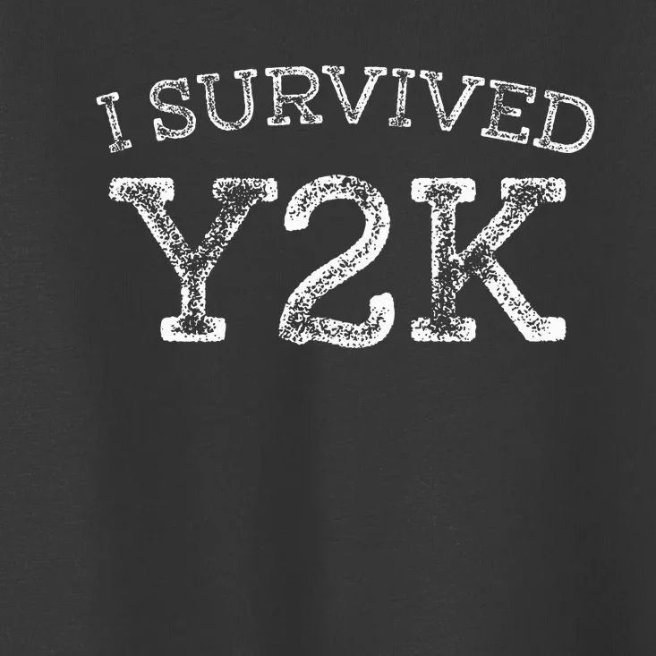 I Survived Survivor Year 2000 Funny Graphic Toddler T-Shirt