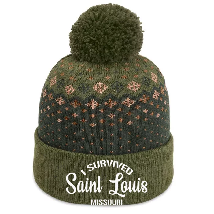 I Survived Saint Louis Moving From Missouri The Baniff Cuffed Pom Beanie