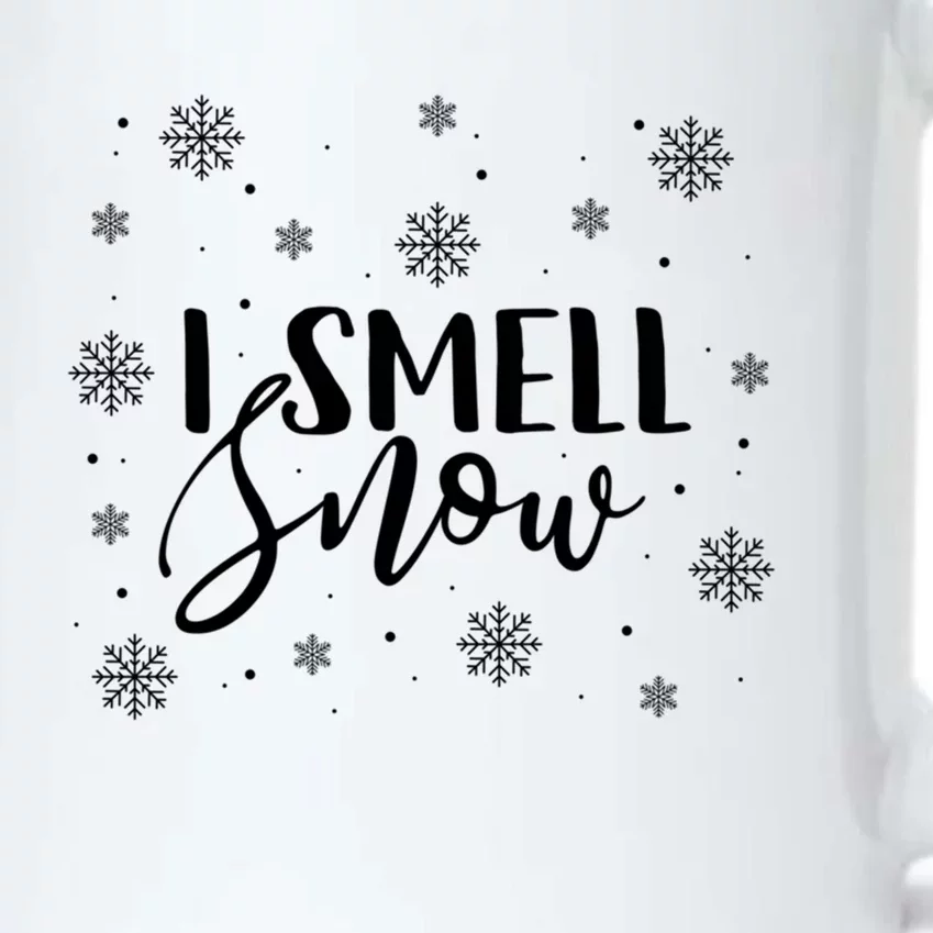 I Smell Snow Winter Snowflakes Christmas Gift Meaningful Gift Black Color Changing Mug