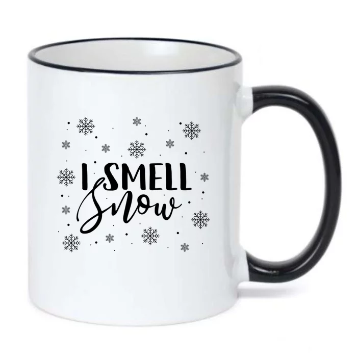 I Smell Snow Winter Snowflakes Christmas Gift Meaningful Gift Black Color Changing Mug