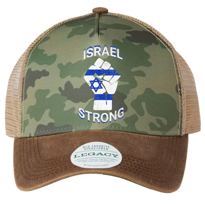 Israel Strong Support Stand With Israel Love Jewish Pride Legacy Tie Dye Trucker Hat