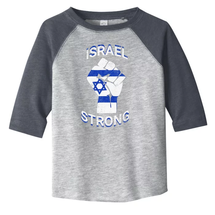 Israel Strong Support Stand With Israel Love Jewish Pride Toddler Fine Jersey T-Shirt