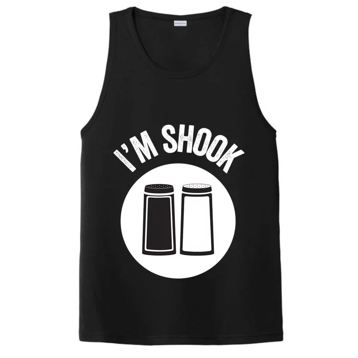 Im Shook Salt Pepper Funny Cook Chef Millennial Teen Meme Gift Performance Tank