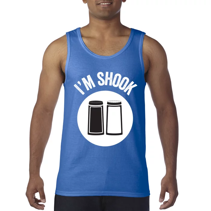 Im Shook Salt Pepper Funny Cook Chef Millennial Teen Meme Gift Tank Top