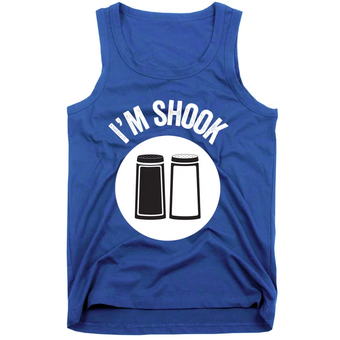 Im Shook Salt Pepper Funny Cook Chef Millennial Teen Meme Gift Tank Top