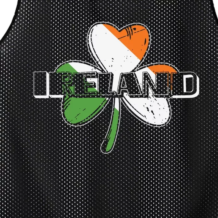 Ireland Shamrock St Patricks Day Mesh Reversible Basketball Jersey Tank