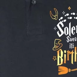 I Solemnly Swear That Its My Birthday Funny Softstyle Adult Sport Polo