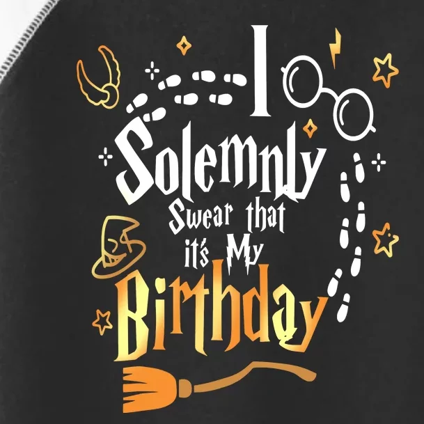 I Solemnly Swear That Its My Birthday Funny Toddler Fine Jersey T-Shirt