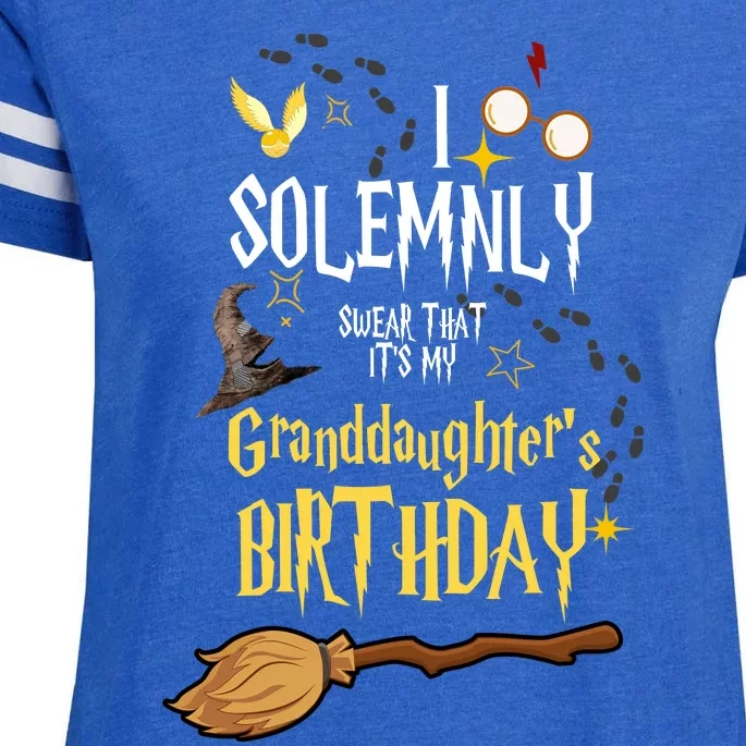 I Solemnly Swear That It's My Graddaughter's Birthday Enza Ladies Jersey Football T-Shirt