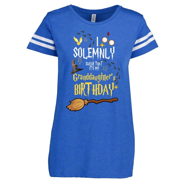 I Solemnly Swear That It's My Graddaughter's Birthday Enza Ladies Jersey Football T-Shirt