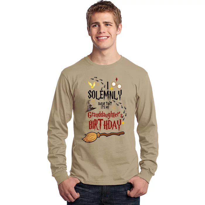 I Solemnly Swear That It's My Graddaughter's Birthday Long Sleeve Shirt