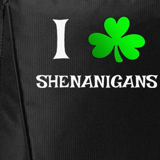 I Shamrock Shenanigans St. Saint Patrick's Day Funny City Backpack