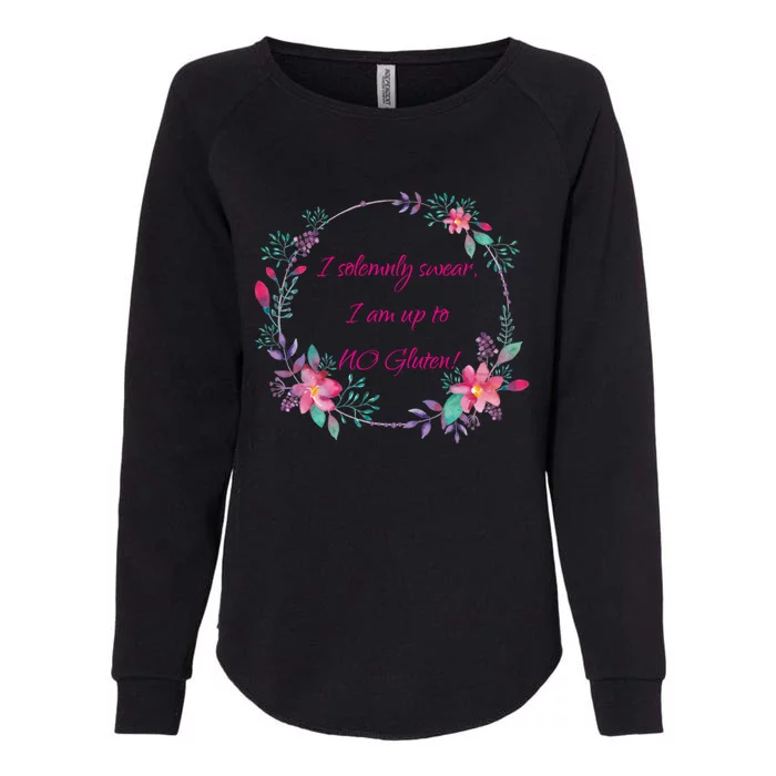 I Solemnly Swear I Am Up To No Gluten! Celiac Disease Gift Womens California Wash Sweatshirt