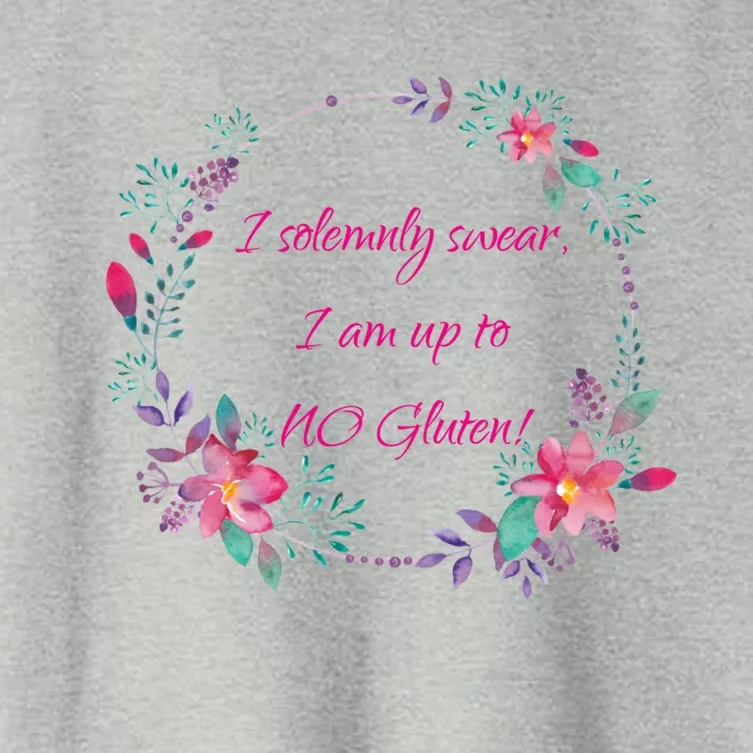 I Solemnly Swear I Am Up To No Gluten! Celiac Disease Gift Women's Crop Top Tee