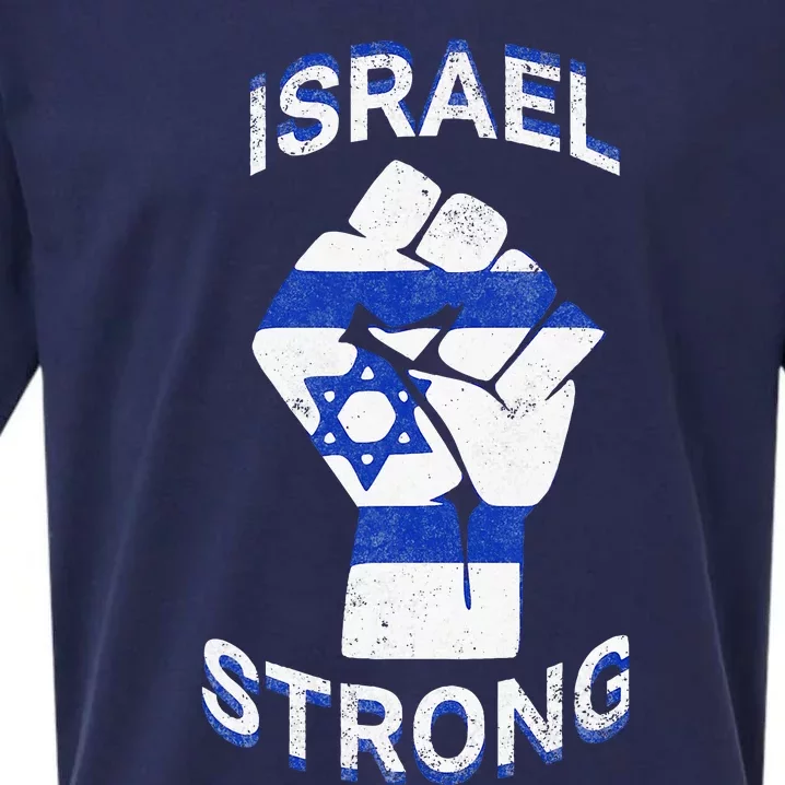 Israel Strong Support Stand With Israel Love Jewish Pride Sueded Cloud Jersey T-Shirt