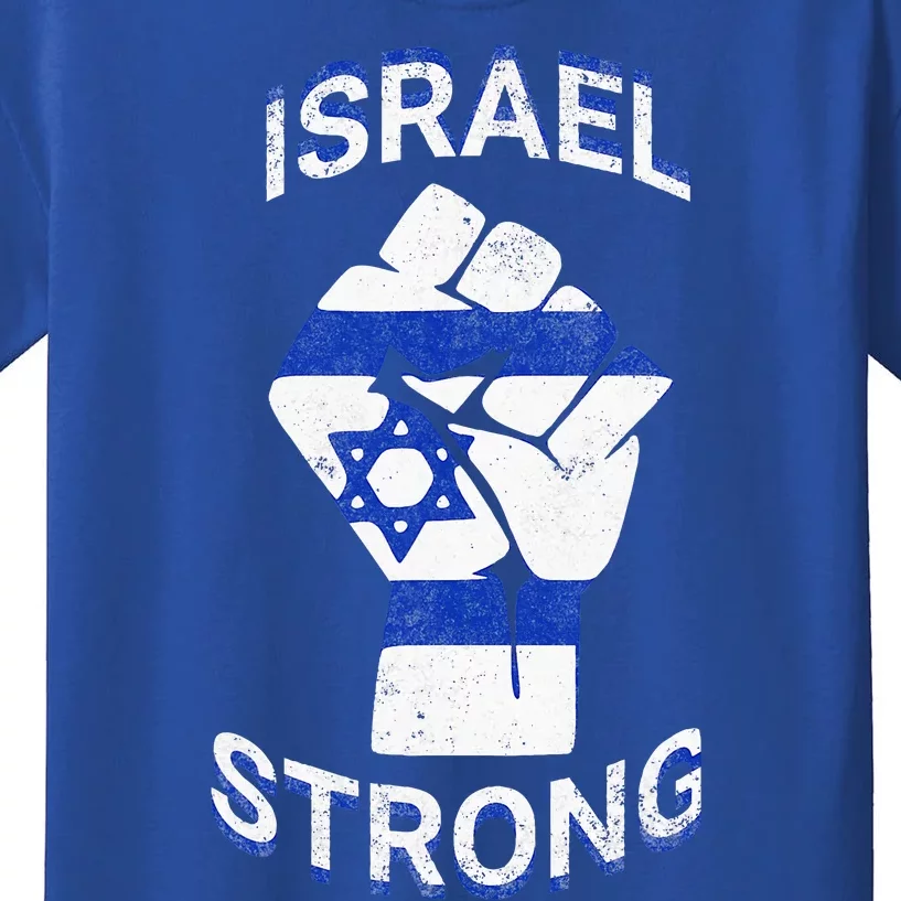 Israel Strong Support Stand With Israel Love Jewish Pride Kids T-Shirt