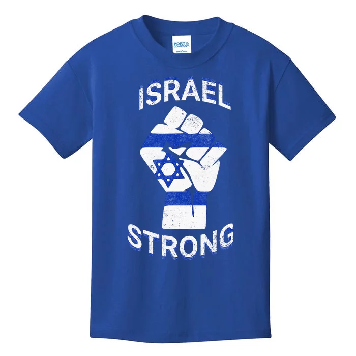 Israel Strong Support Stand With Israel Love Jewish Pride Kids T-Shirt