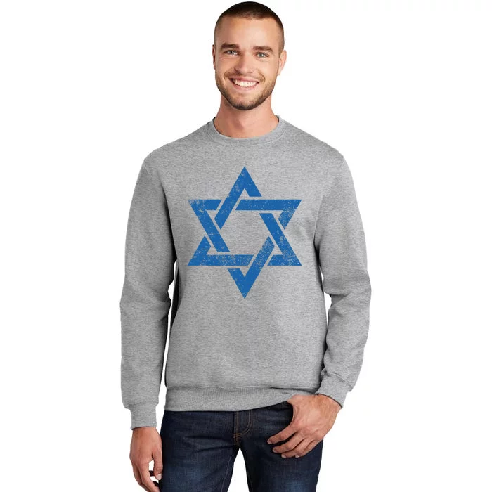 Israeljewish Symbol Star Of David Pray For Israel Tall Sweatshirt