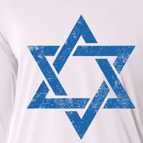 Israeljewish Symbol Star Of David Pray For Israel Cooling Performance Long Sleeve Crew